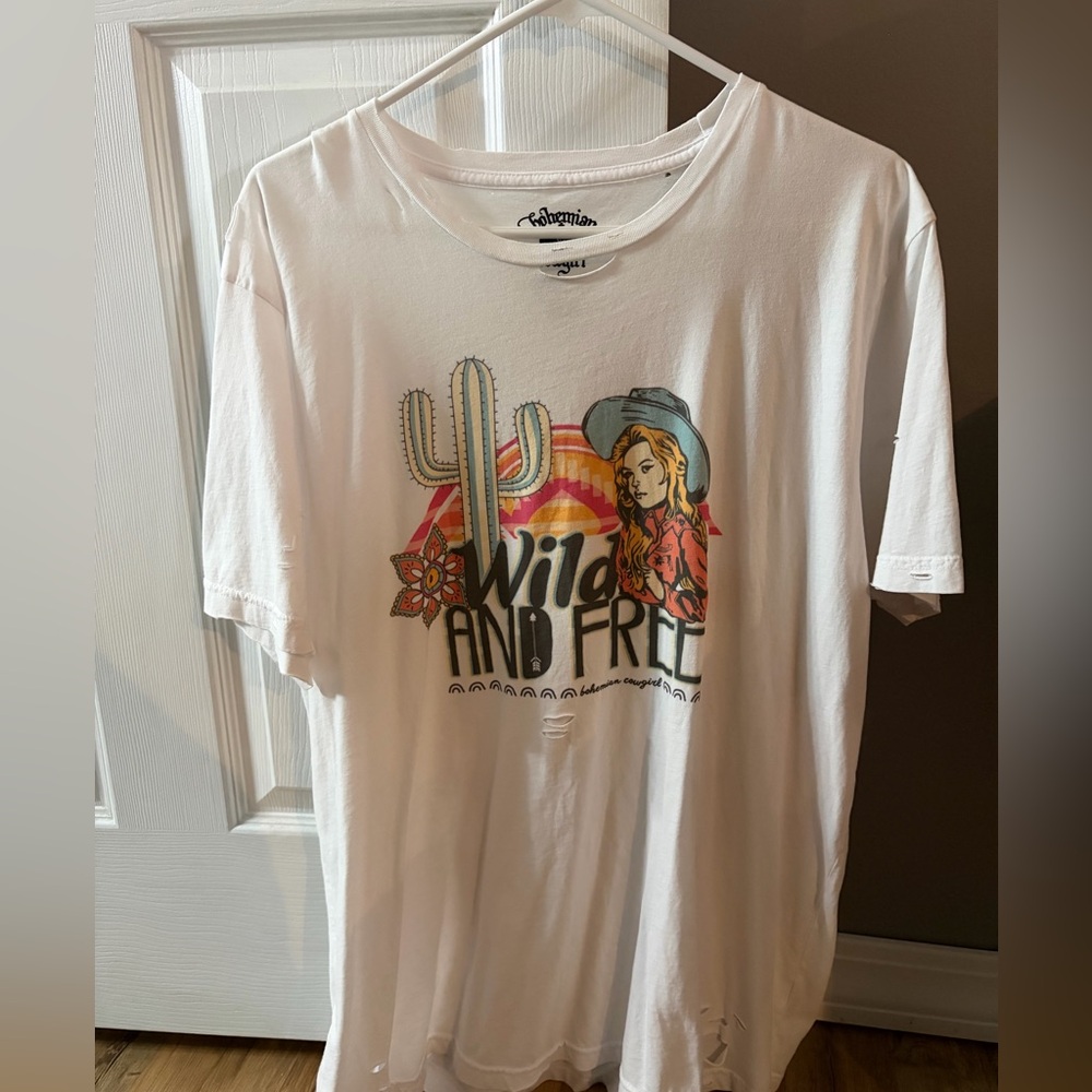 Bohemian Cowgirl western graphic t